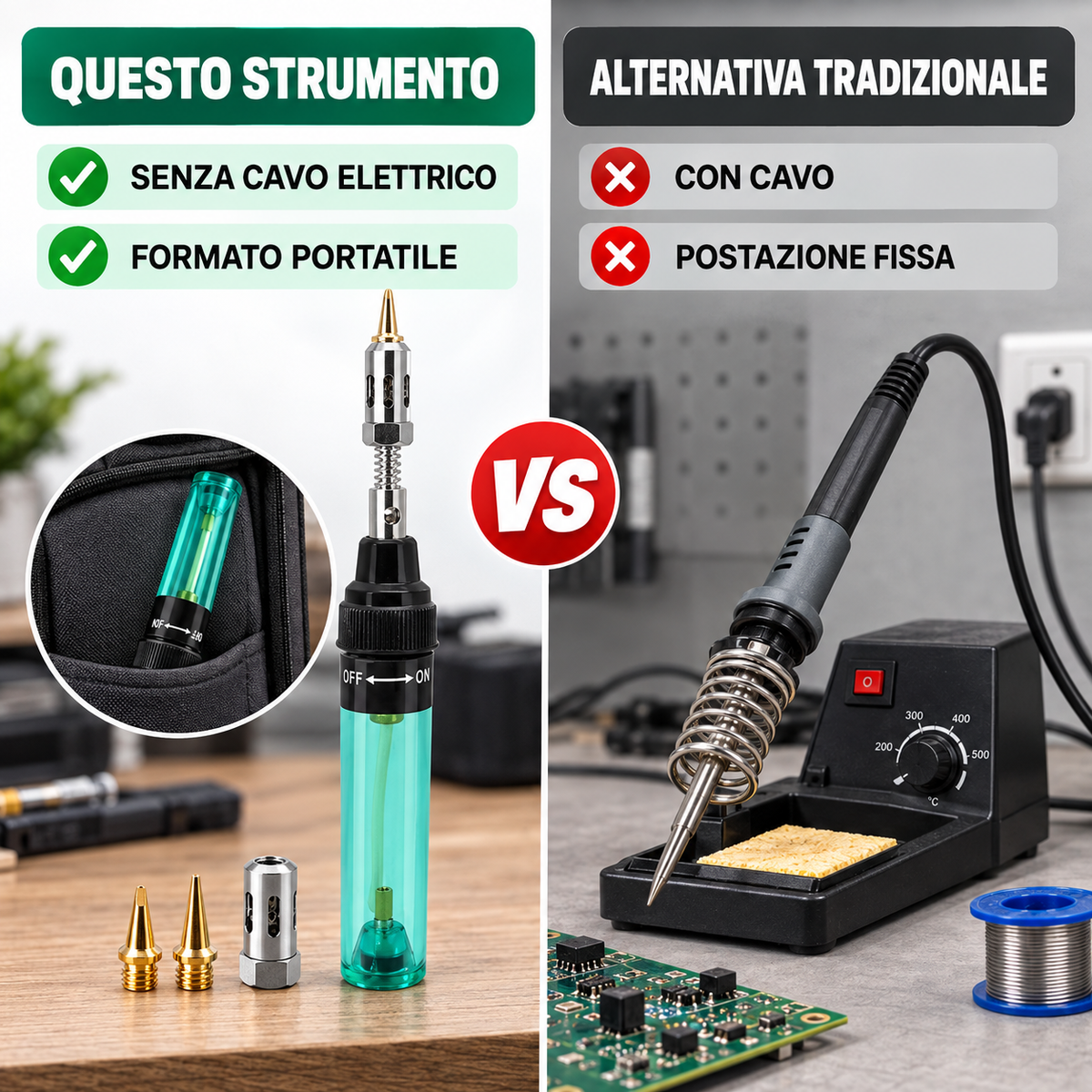 SALDATORE A GAS PORTATILE