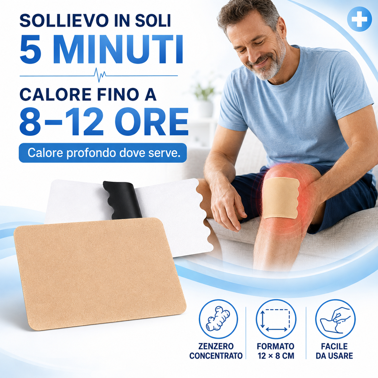 Cerotto Termico allo Zenzero – Sollievo Mirato dal Dolore