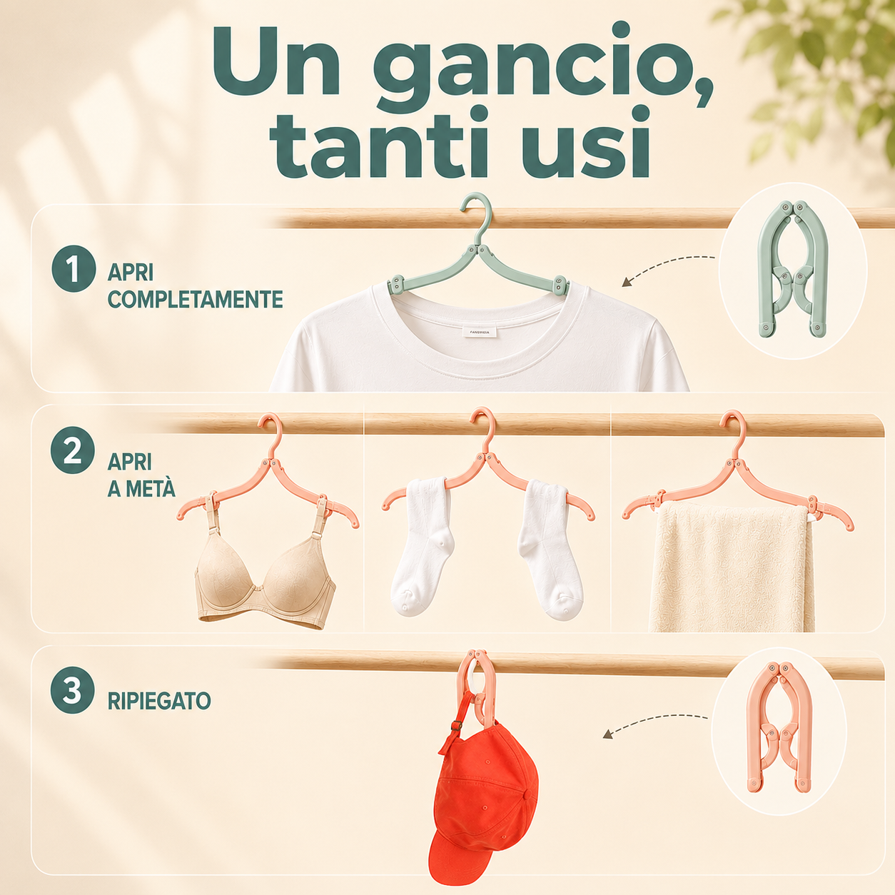 Gruccia Pieghevole da Viaggio