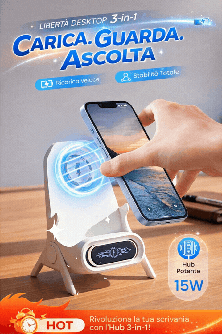 Supporto Wireless Rapido Multifunzionale