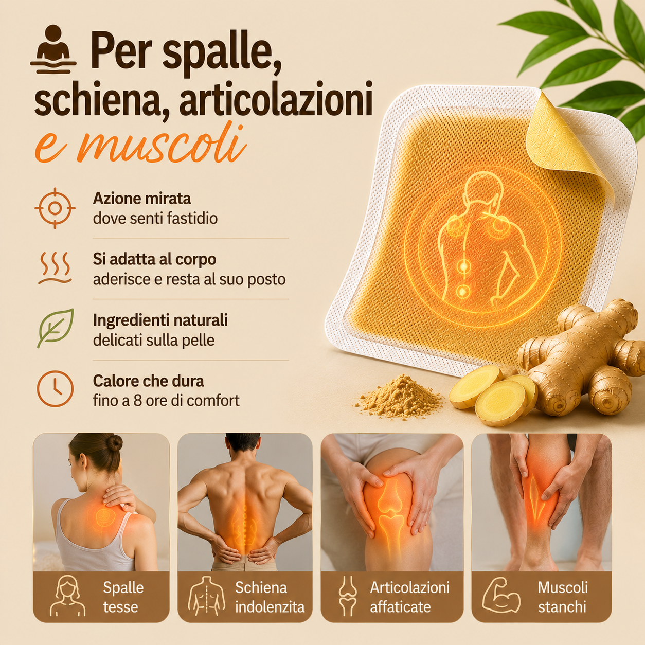 🌿 Cerotto allo Zenzero – Calore Naturale, Benessere del Corpo🔥