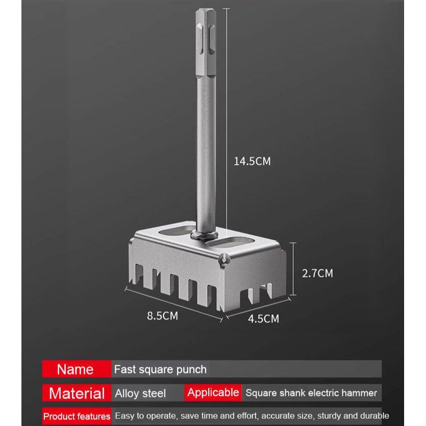 Tagliatore Creativo per Fori Quadrati