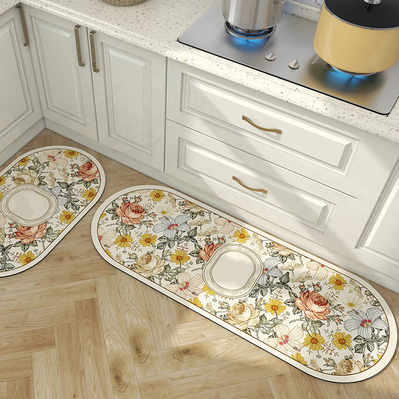 Tappetino da bagno ovale super assorbente antiscivolo