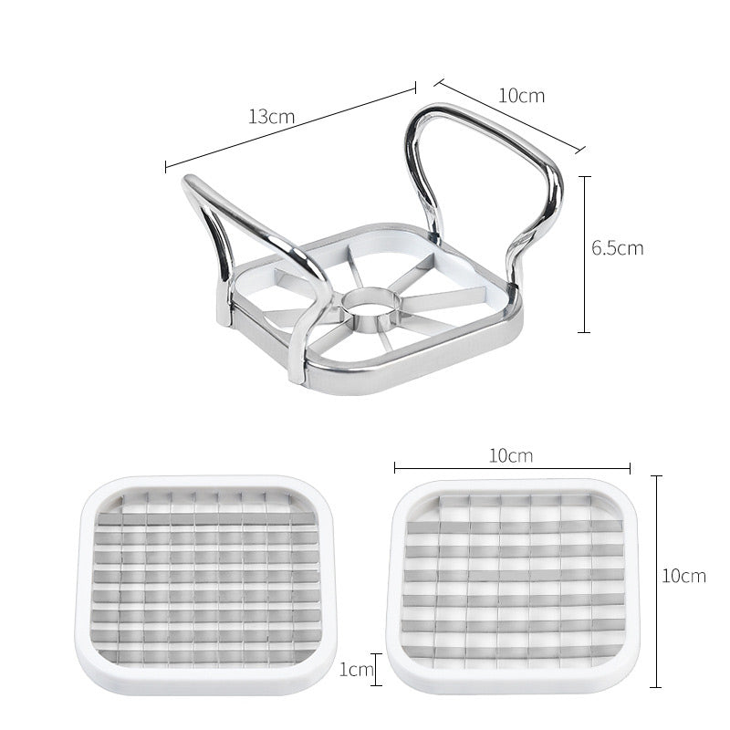 Tagliaverdure e frutta 5-in-1 in acciaio inox
