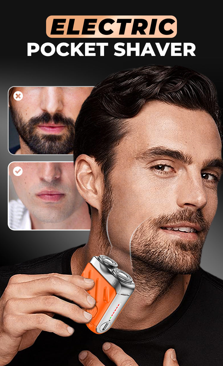 Mini rasoio elettrico a doppia testina