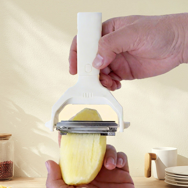 Pelapatate e sminuzzatore 2-in-1 a doppia lama