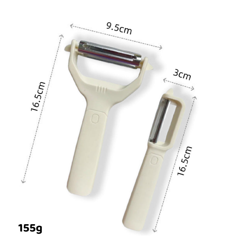 Pelapatate e sminuzzatore 2-in-1 a doppia lama