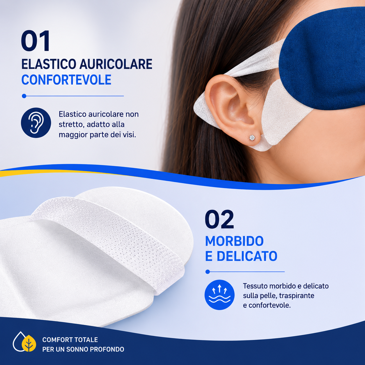 💥Maschera Relax per gli Occhi – Meno occhiaie, sonno più profondo 💥
