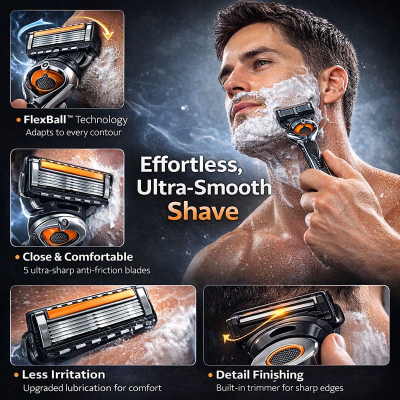 Lama di rasoio a cinque strati