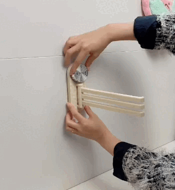 Porta asciugamani a ventosa con rotazione a 180°