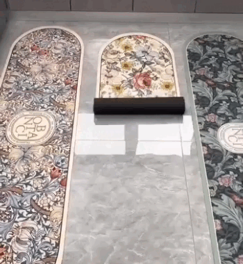 Tappetino da bagno ovale super assorbente antiscivolo