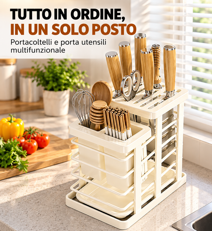 Portacoltelli Multifunzione da Cucina 🔪