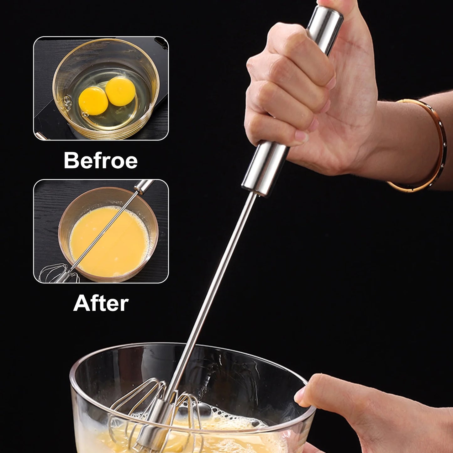 Frullino per le uova semiautomatico