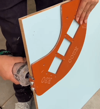 Set di Frese Rifilatrici con Cuscinetto Doppio