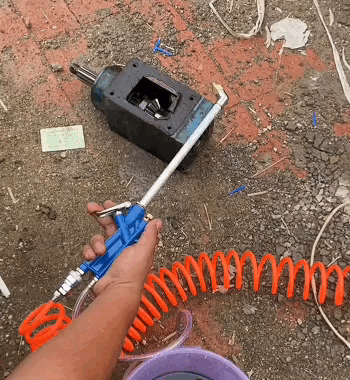 Soffiaggio di polvere del motore pneumatico