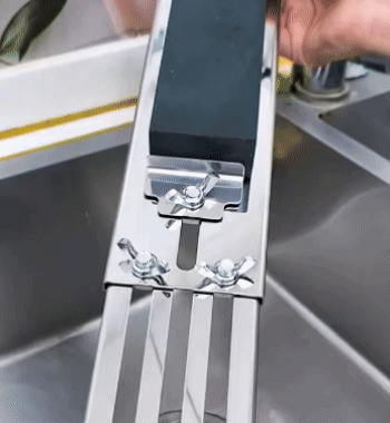 Supporto per pietra da affilatura