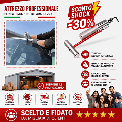 Coltello a L per rimozione parabrezza 🔥