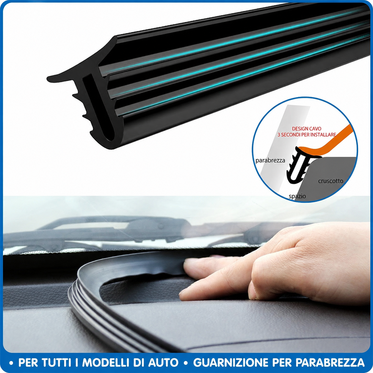 Guarnizione Antipolvere e Antirumore per Cruscotto Auto 🚗
