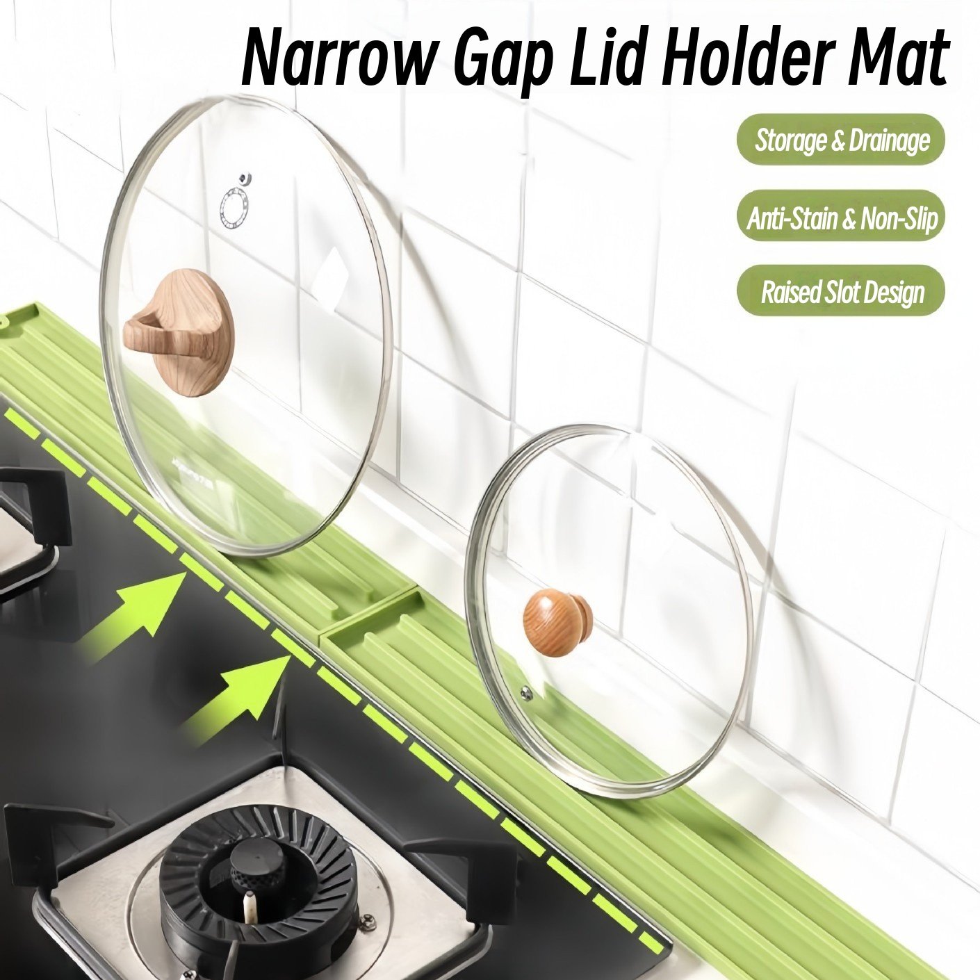 Tappetino porta-coperchio per spazi stretti