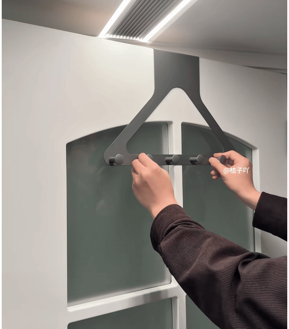 Appendiabiti da porta a 6 ganci