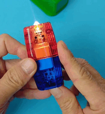 Luce stroboscopica a clip da spalla a LED