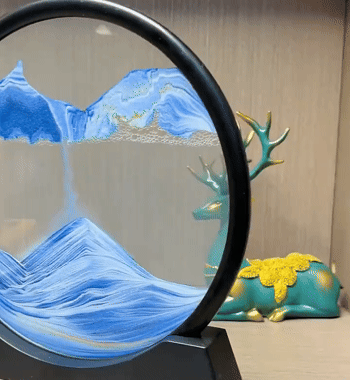 Quadro di sabbia fluente artistico ispirato all’oceano