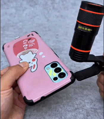 Obiettivo teleobiettivo per telefono con treppiede