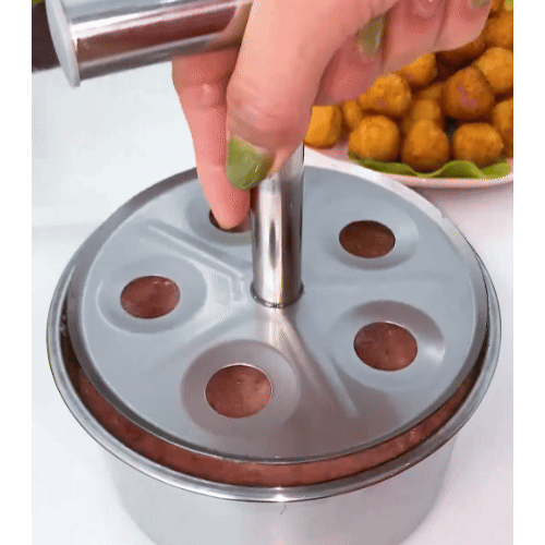 Stampo per Polpette in Acciaio Inox – 6 Polpette in un Colpo!