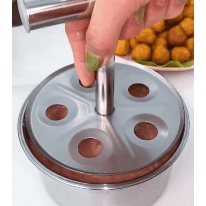 Stampo per Polpette in Acciaio Inox – 6 Polpette in un Colpo!