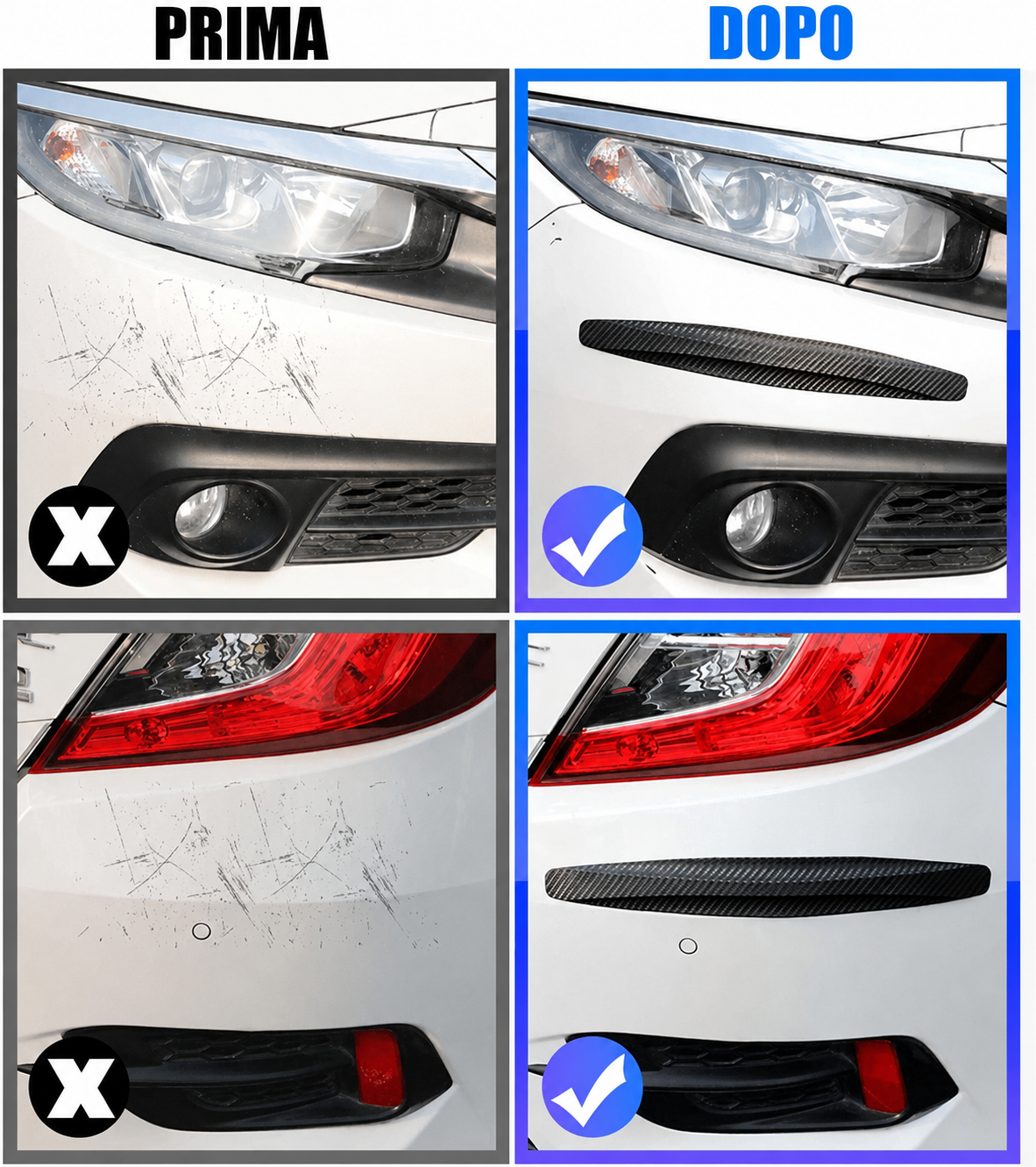 Strisce Paraurti Antigraffio in PVC 🚗
