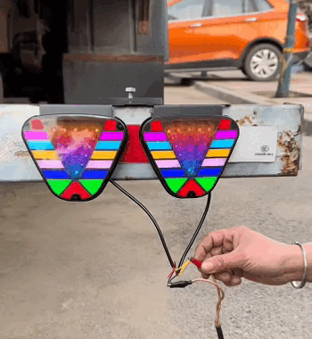 Luce Freno Posteriore a Triangolo Flash LED