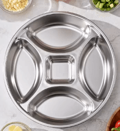 Piatto per Cottura a Vapore in Acciaio 304 🍲