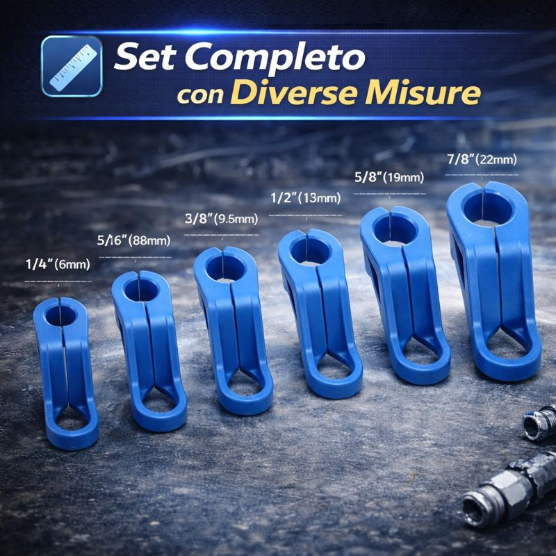 Set di strumenti per scollegare la linea del carburante
