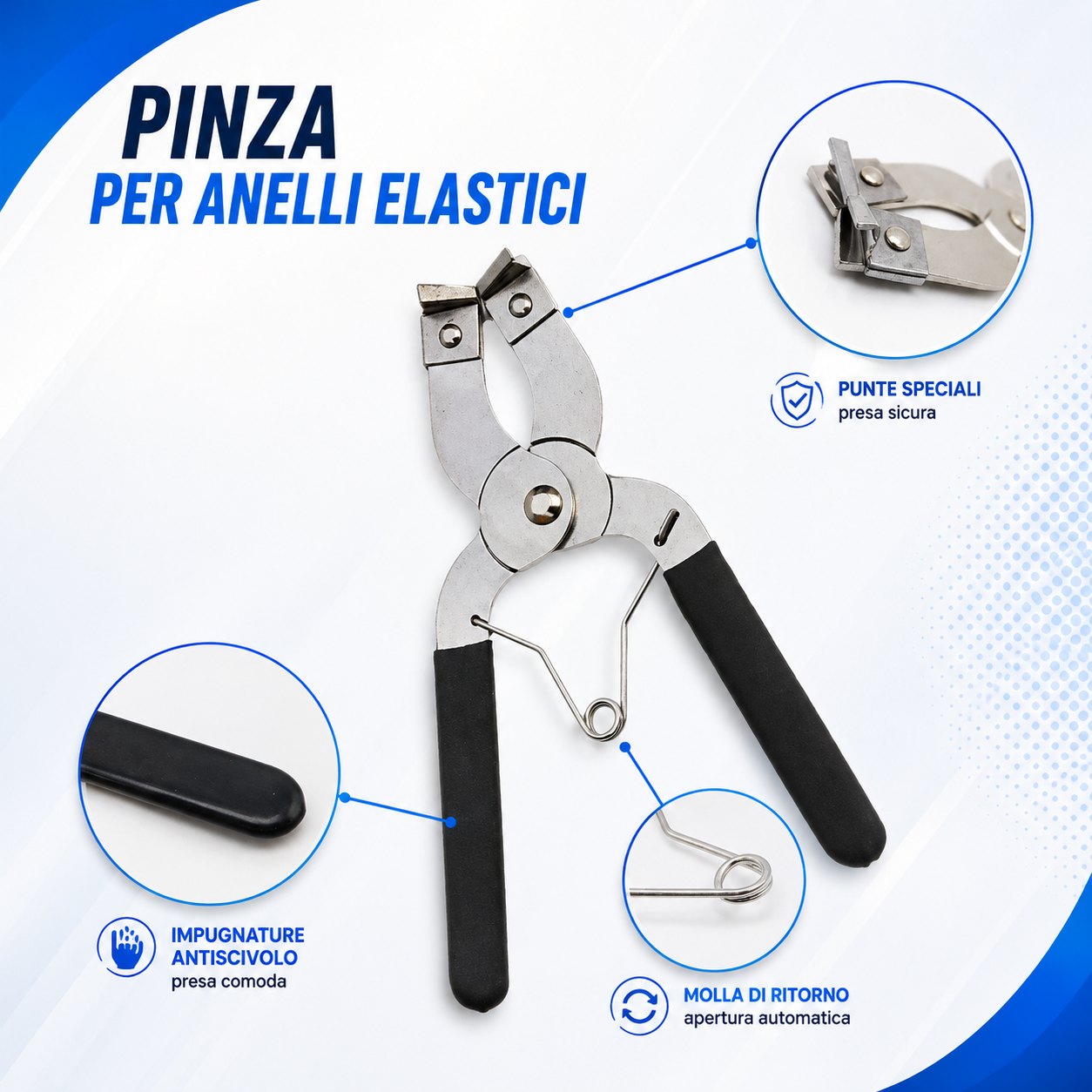 💥Pinza Professionale Multiuso per Anelli Seeger❗