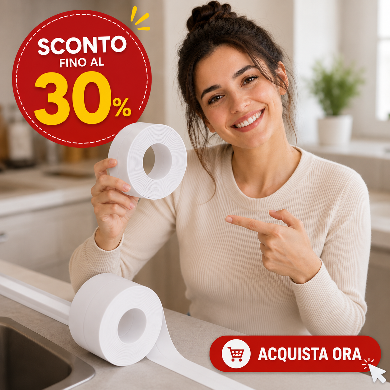 Nastro Sigillante Impermeabile Autoadesivo in PVC