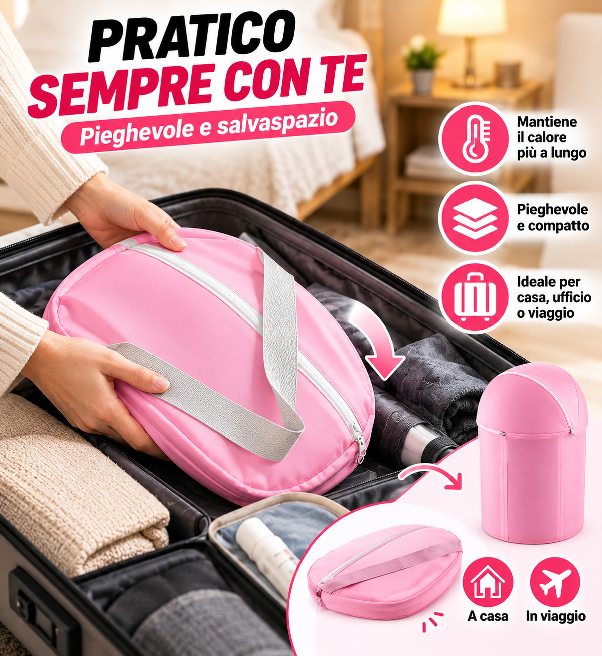 Pediluvio Pieghevole con Copertura Fino alle Ginocchia 🦶