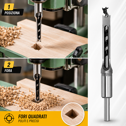 Set di punte per mortasare il legno