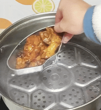 Vassoio per cottura a vapore in acciaio inox