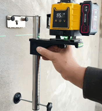 Staffa di montaggio a parete per livella laser