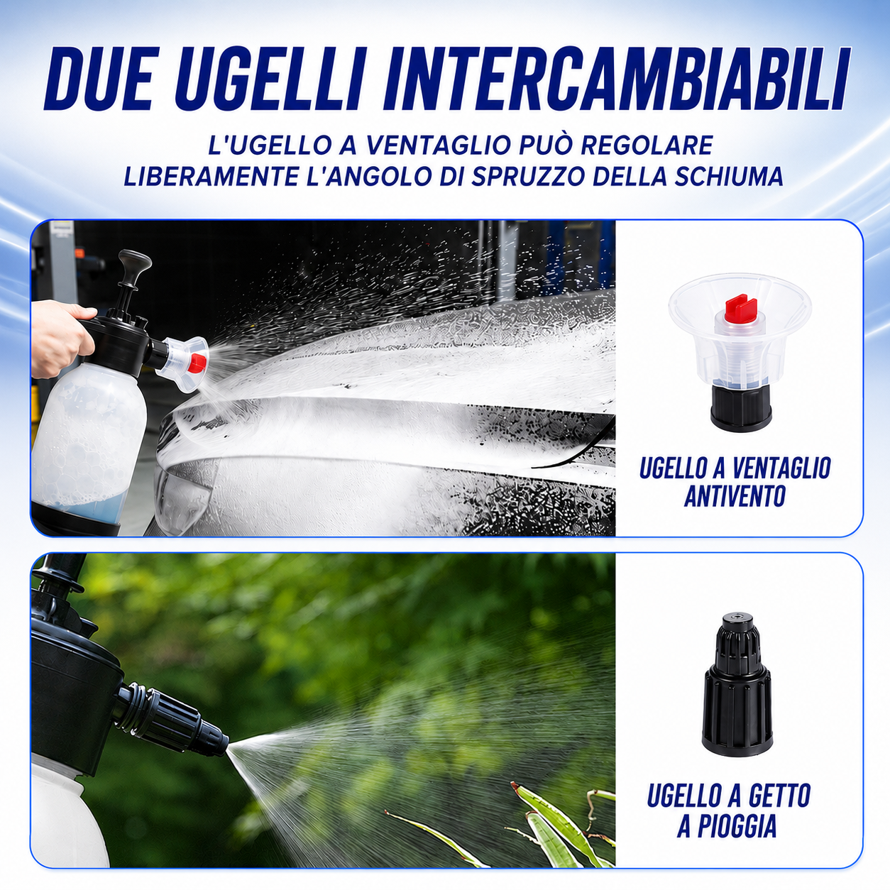SPRUZZATORE A SCHIUMA PER IL LAVAGGIO DELL'AUTO