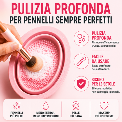 Kit per la Pulizia dei Pennelli Trucco
