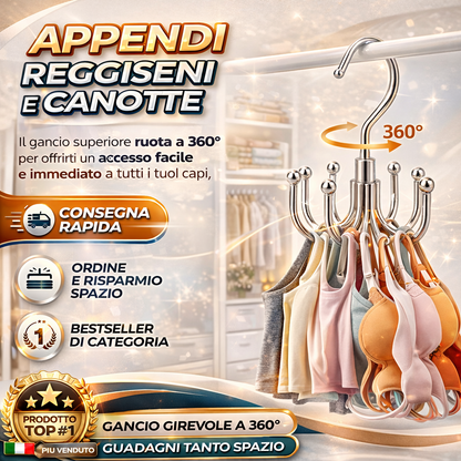 Appendiabiti per canotta a 360°