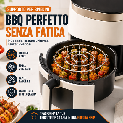 GRIGLIA PER SPIEDINI PER FRIGGITRICE AD ARIA