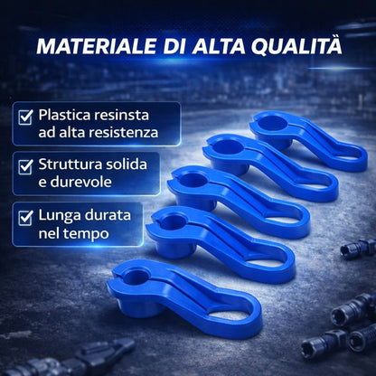Set di strumenti per scollegare la linea del carburante