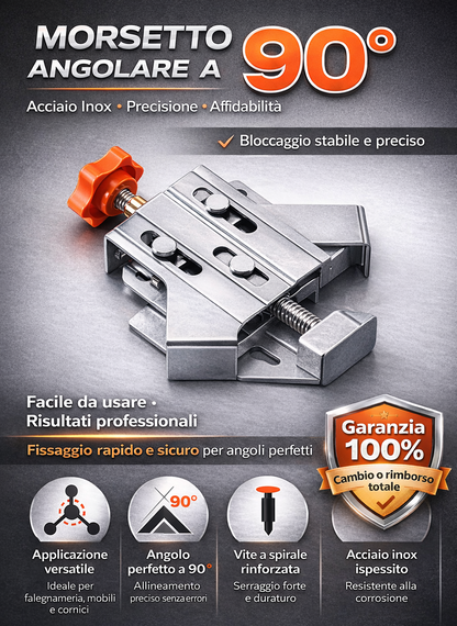 Morsetto angolare a 90 gradi