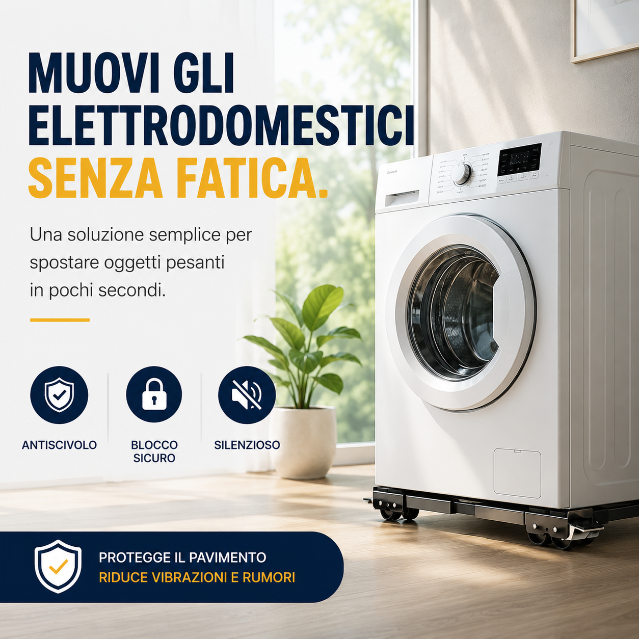Base Mobile Universale per Lavatrice