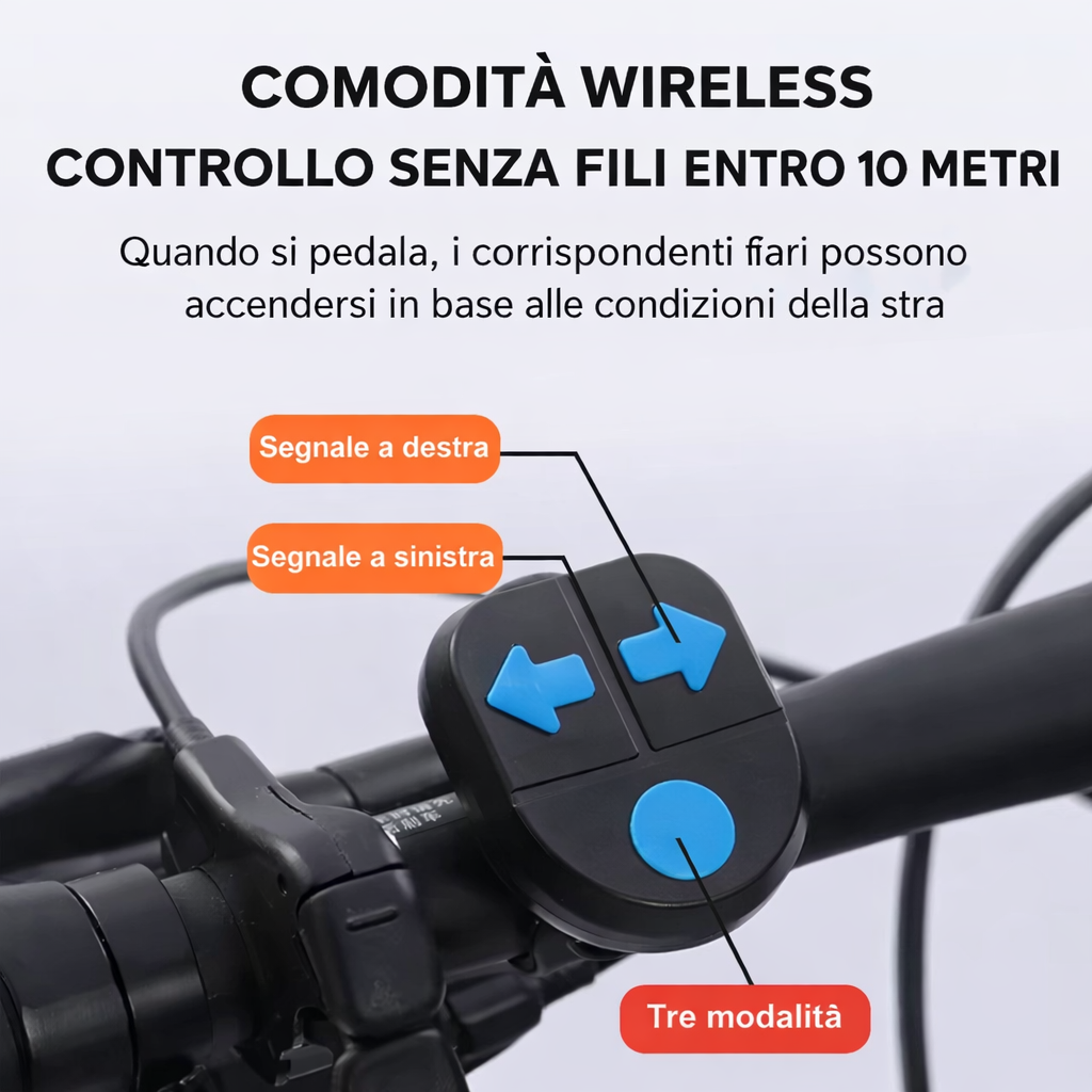 Luce Posteriore per Bicicletta Wireless