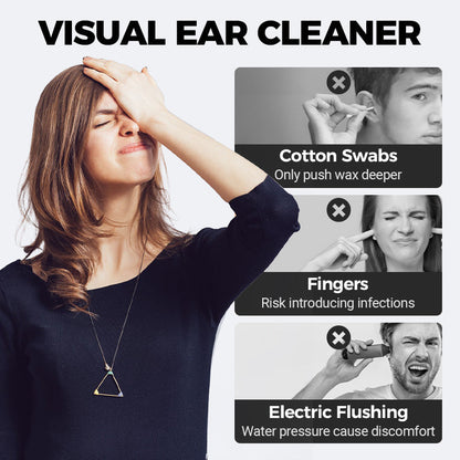 Rimozione elettrica del cerume con visualizzazione