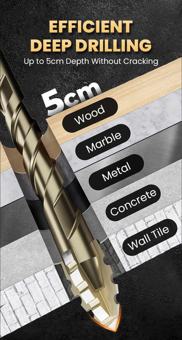 Set di punte da trapano in lega ultra resistente