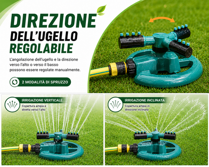 IRRIGATORE ROTANTE AUTOMATICO A 360°